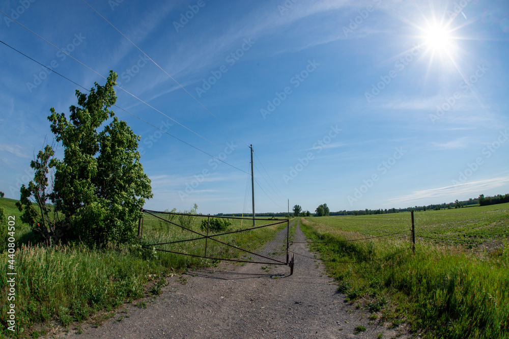 Rural landscape in southern Quebec