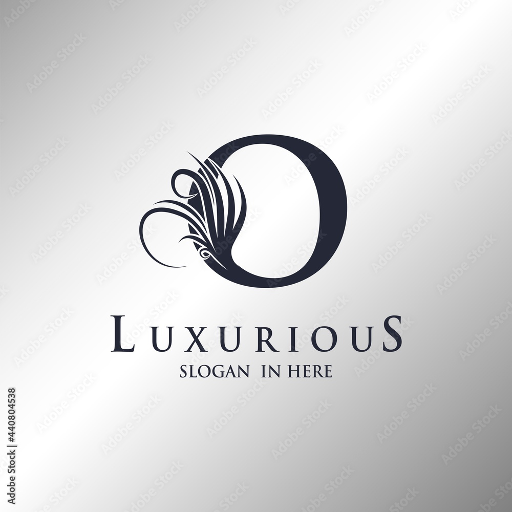 Letter O Monogram Luxury Ornate Decorative Elegance Logo Template.