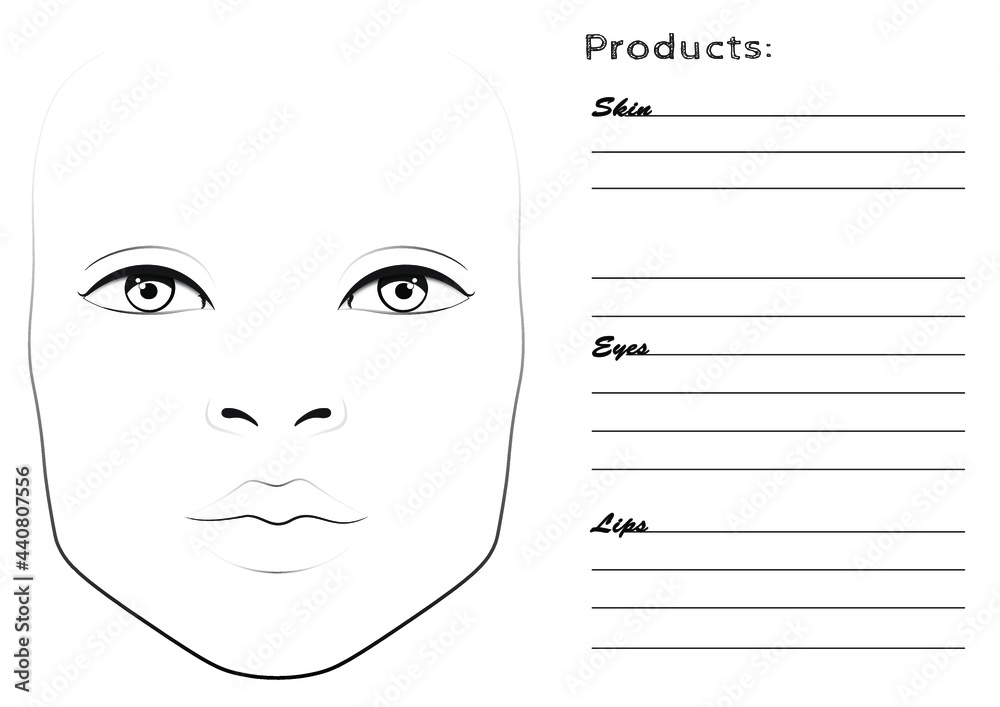 face-chart-for-make-up-artist-stock-vector-adobe-stock