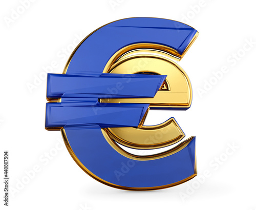 symbolic golden E-Euro as E...