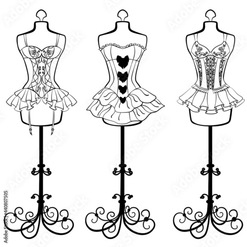 black and white mannequin