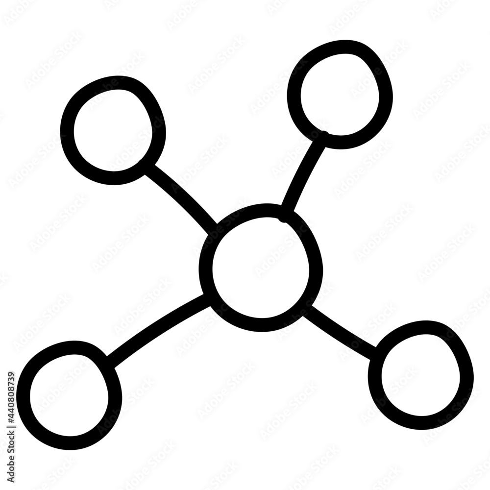 A linear design icon of topology A linear design icon of topology