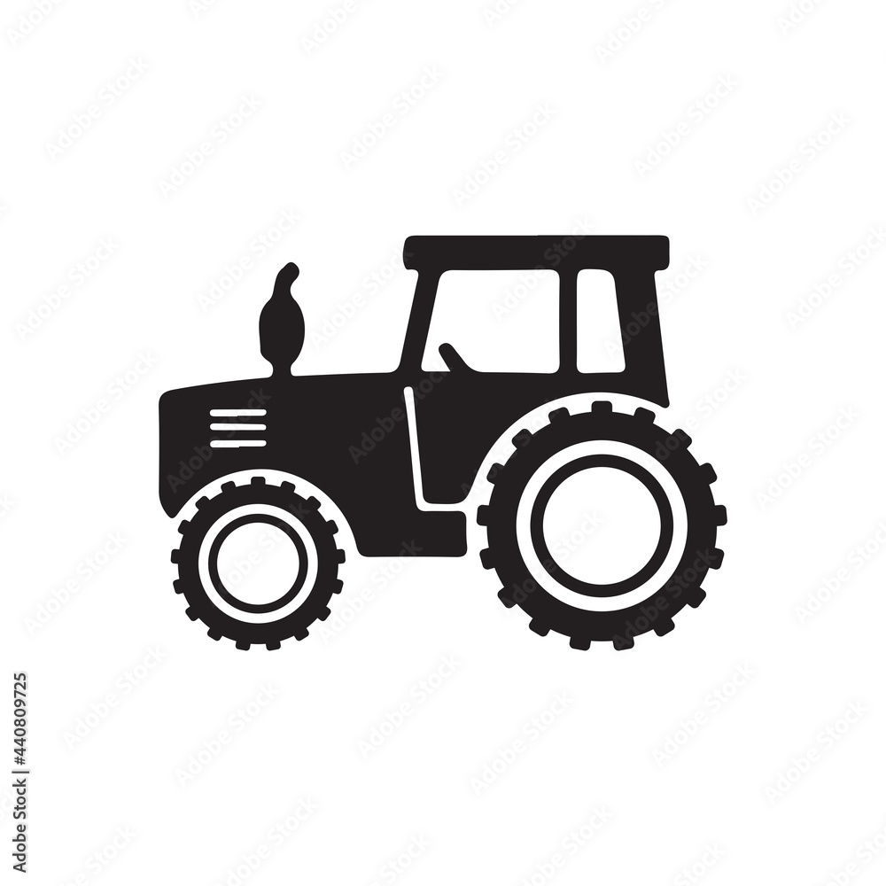 farms tractor vehicles transportation vector illustration design