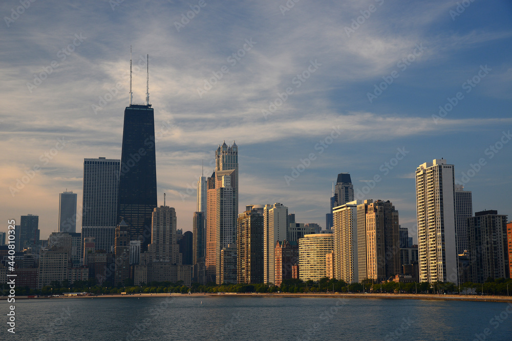 Naklejka premium chicago building