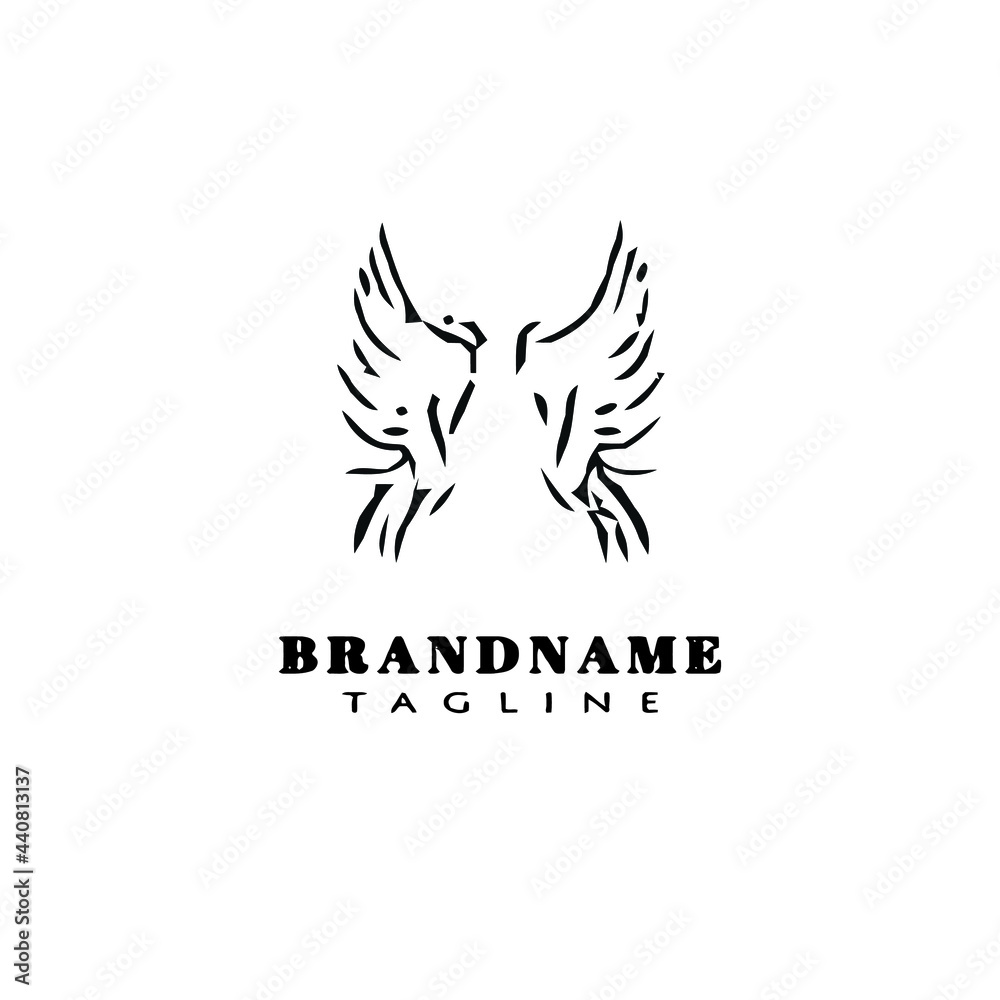angel wings logo icon design template vector illustration angel wings logo icon design template vector illustration