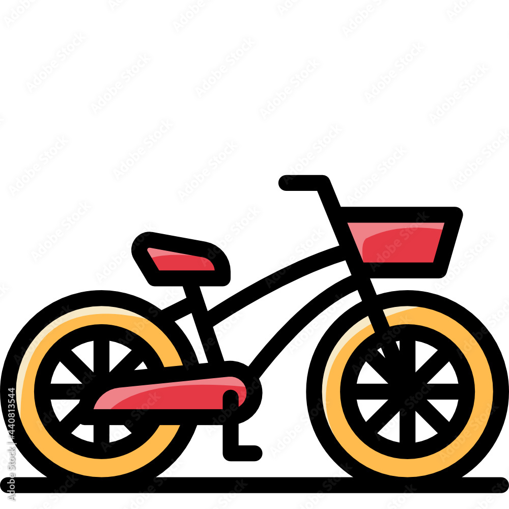 bicycle line icon