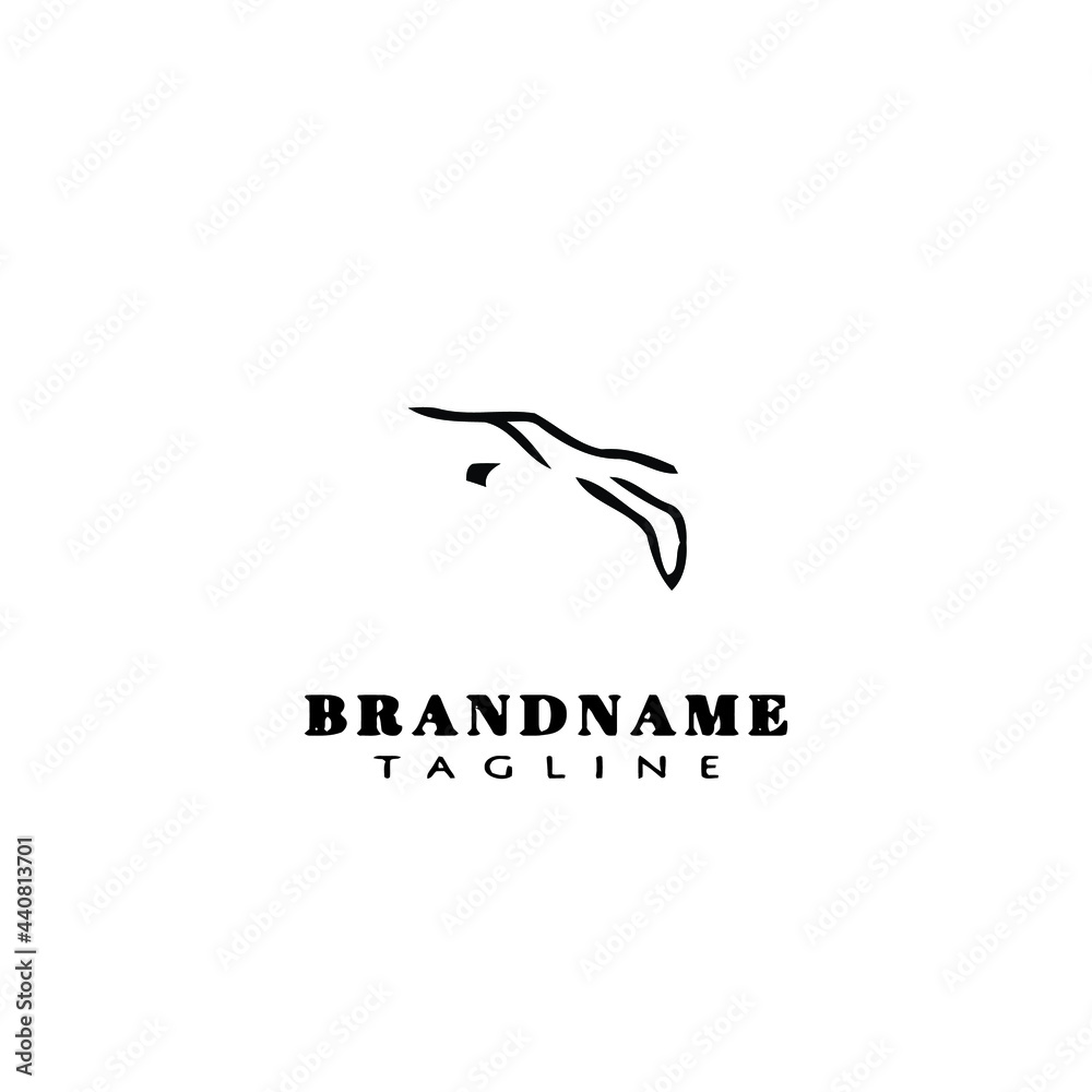 bird logo icon design template vector illustration