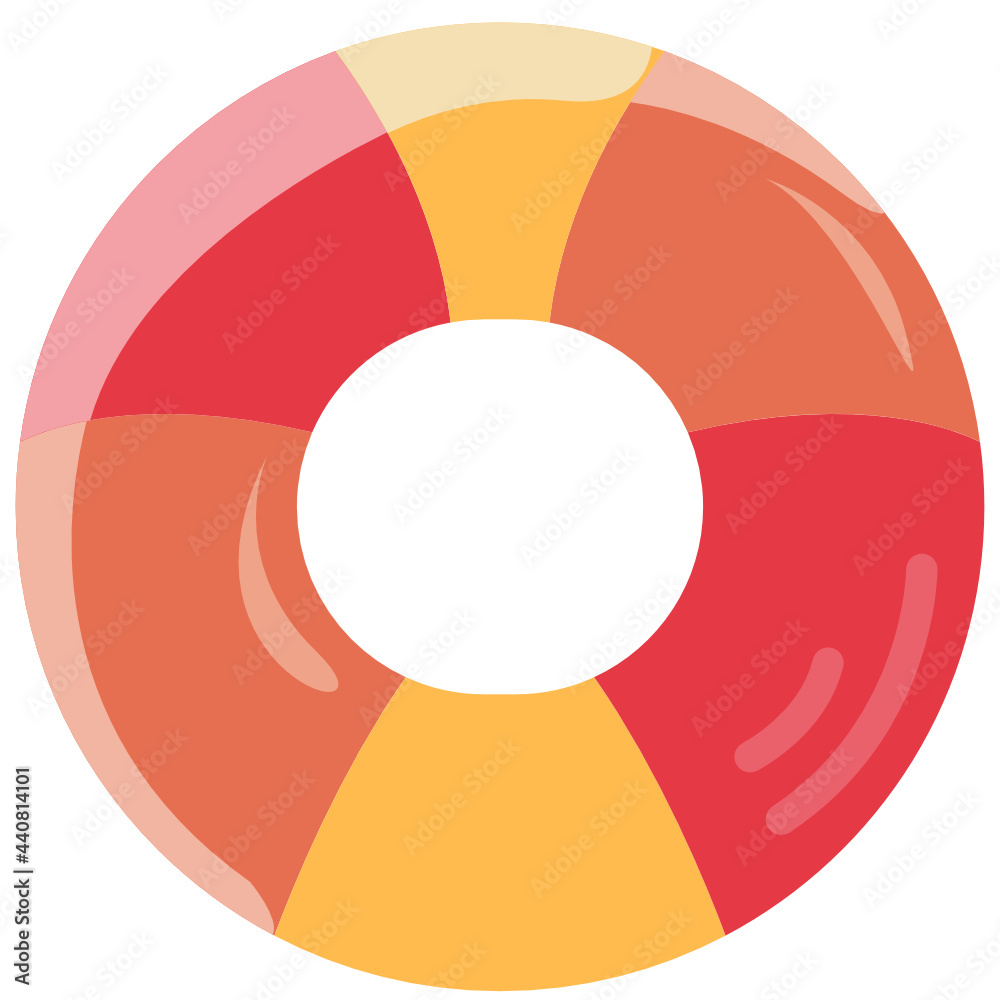 Obraz premium rubber ring flat icon