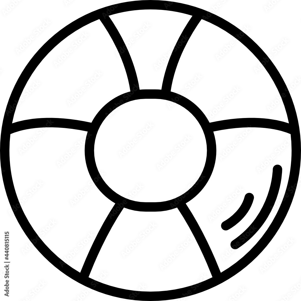 rubber ring line icon