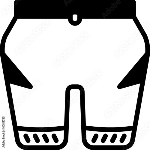 swim suit solid line icon