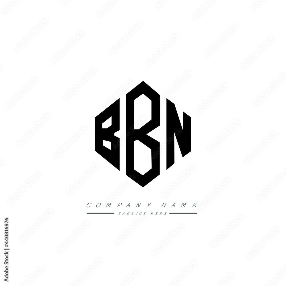BBN letter logo design with polygon shape. BBN polygon logo monogram. BBN cube logo design. BBN hexagon vector logo template white and black colors. BBN monogram, BBN business and real estate logo. 