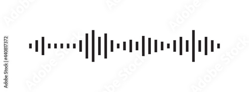Waves of the equalizer isolated on background. EQ Vector Illustration.