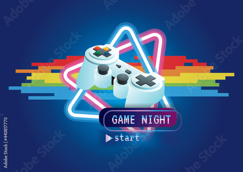 Game zone game icon background vector