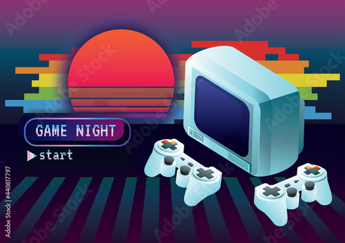 Game zone game icon background vector
