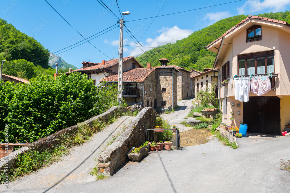 countryside village of potes in cantabria, Spain countryside village of potes in cantabria, Spain