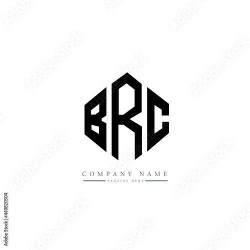 BRC letter logo design with polygon shape. BRC polygon logo monogram. BRC cube logo design. BRC hexagon vector logo template white and black colors. BRC monogram, BRC business and real estate logo. 