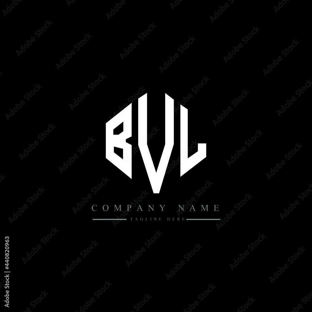 BVL letter logo design with polygon shape. BVL polygon logo monogram. BVL cube logo design. BVL hexagon vector logo template white and black colors. BVL monogram, BVL business and real estate logo. 