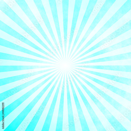 Blue and white Sunburst Pattern Background. Rays. Sunburst background. Blue and white radial background.