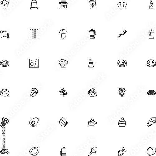 icon vector icon set such as: flame, explosion, profession, mediterranean, boutique, claw, view, immune, garnish, monochrome, farm, mobile, pancake, twig, nori, basil, mustache, mushrooms, lamb