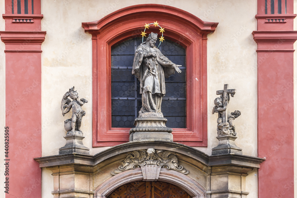 St.George's Basilica (founded around 920) - oldest preserved Romanesque church in Prague Castle. Prague, Czech Republic. St.George's Basilica (founded around 920) - oldest preserved Romanesque church in Prague Castle. Prague, Czech Republic.