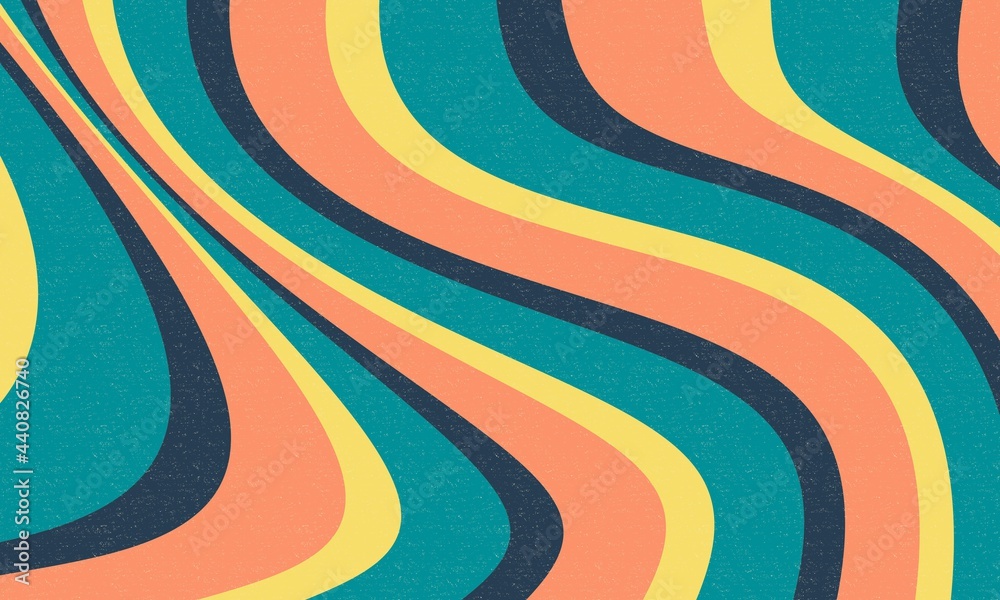 Grunge retro groovy wavy background vector Grunge retro groovy wavy background vector