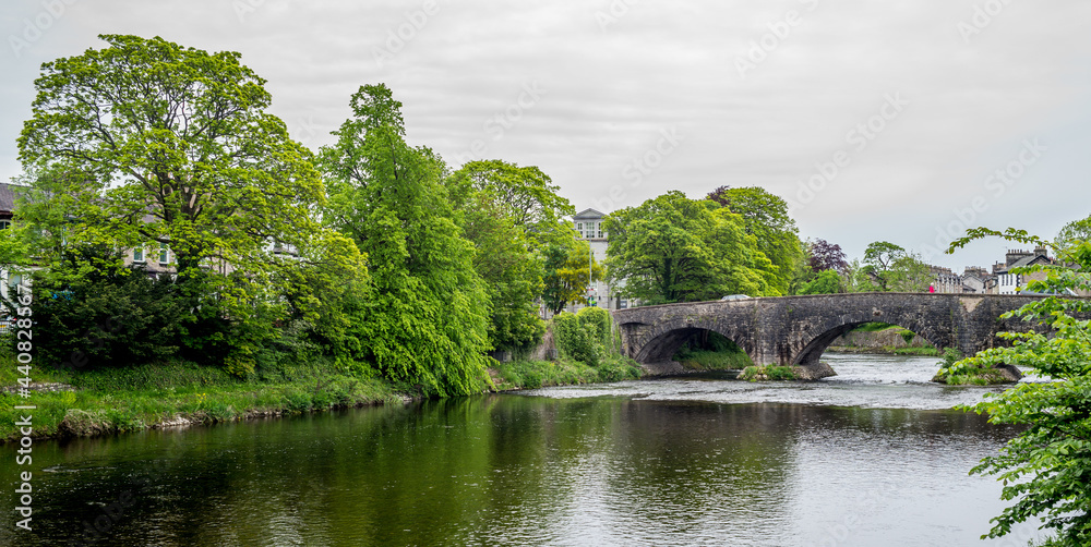 River Kent, Kendal, Cumbria. June 2021