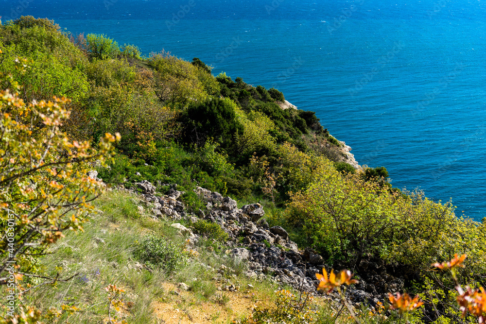 The headland Tarkhankut on Black sea.