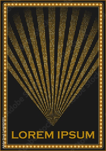 Bright decorative vertical abstract template
