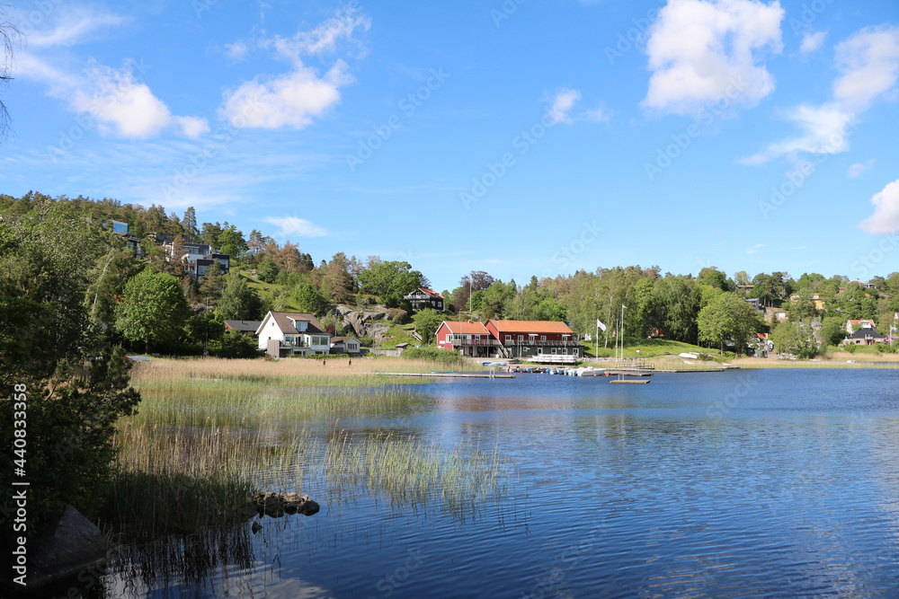 Rådasjön lake in Mölndal, Gothenburg Sweden