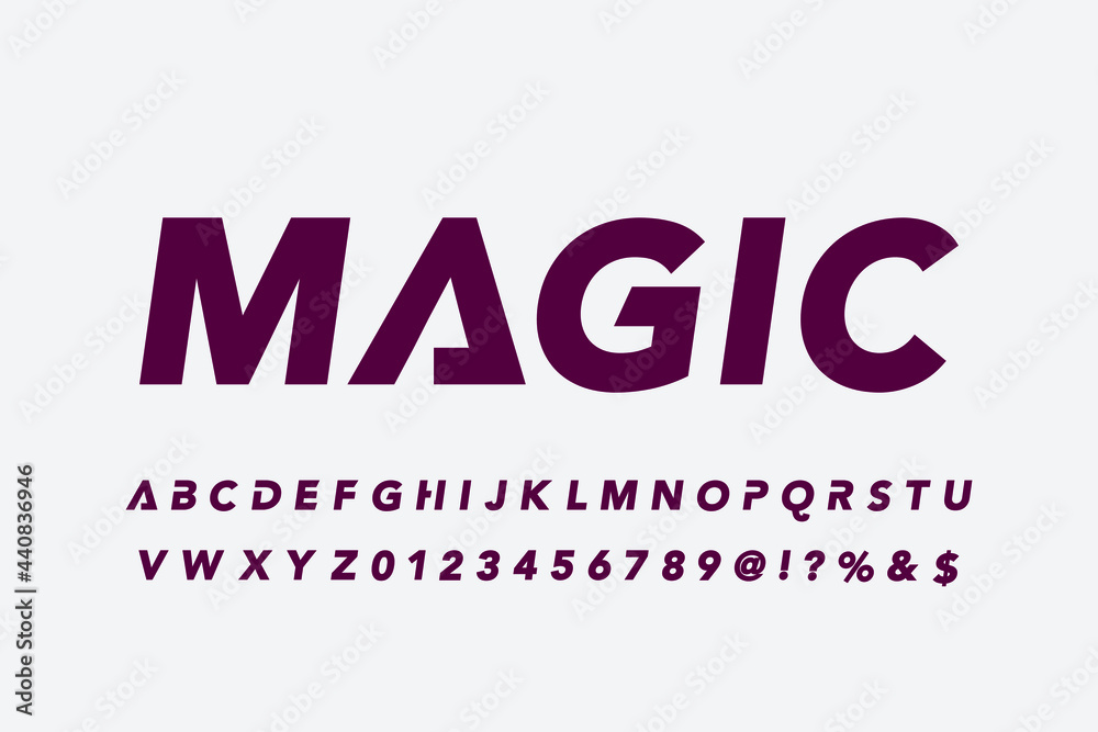 vintage alphabet font, typeface vector design, violet and white  style background
