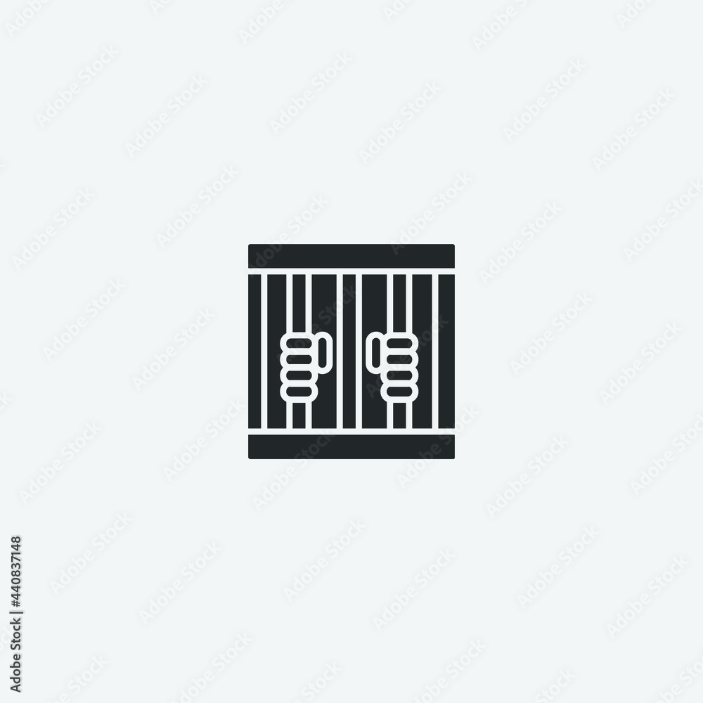 Detention vector icon for web and design Detention vector icon for web and design