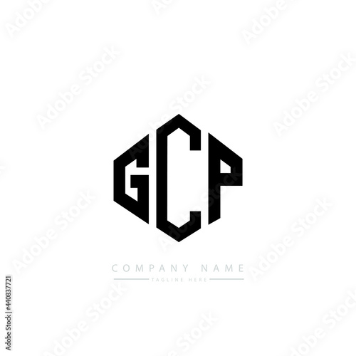 GCP letter logo design with polygon shape. GCP polygon logo monogram. GCP cube logo design. GCP hexagon vector logo template white and black colors. GCP monogram, GCP business and real estate logo. 