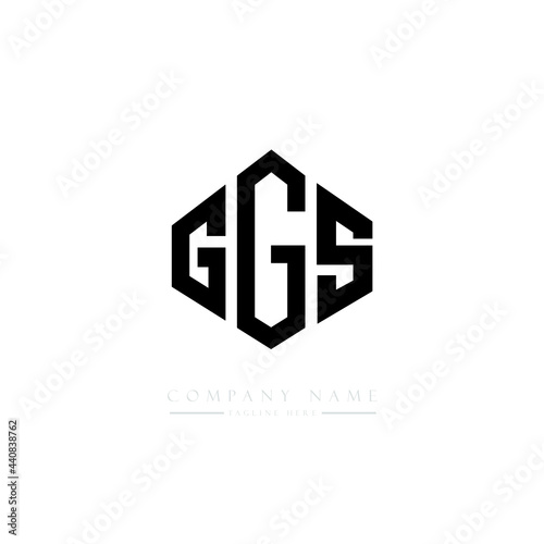 GGS letter logo design with polygon shape. GGS polygon logo monogram. GGS cube logo design. GGS hexagon vector logo template white and black colors. GGS monogram, GGS business and real estate logo. 