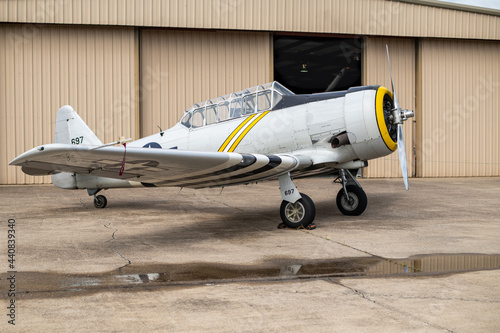 North American AT-6-SNJ Texan World War 2 Military Aircraft Cavanaugh Flight Museum Addison Texas