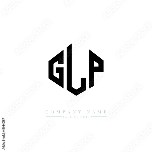 GLP letter logo design with polygon shape. GLP polygon logo monogram. GLP cube logo design. GLP hexagon vector logo template white and black colors. GLP monogram, GLP business and real estate logo. 