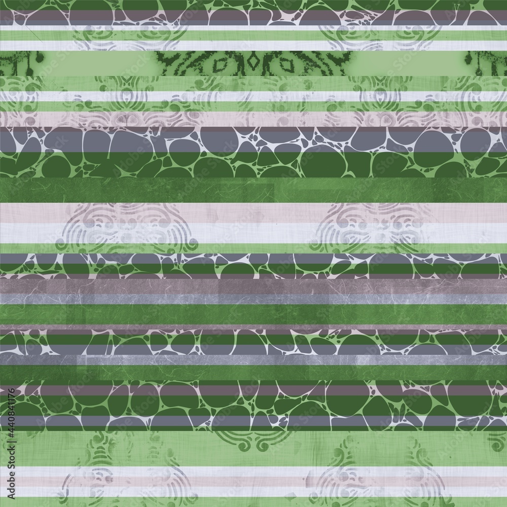 Seamless hip vogue random trendy stripe pattern print. High quality illustration. Detailed patterned strips of color. Luxury fashion or interior design print for surface design. Intricate posh style.