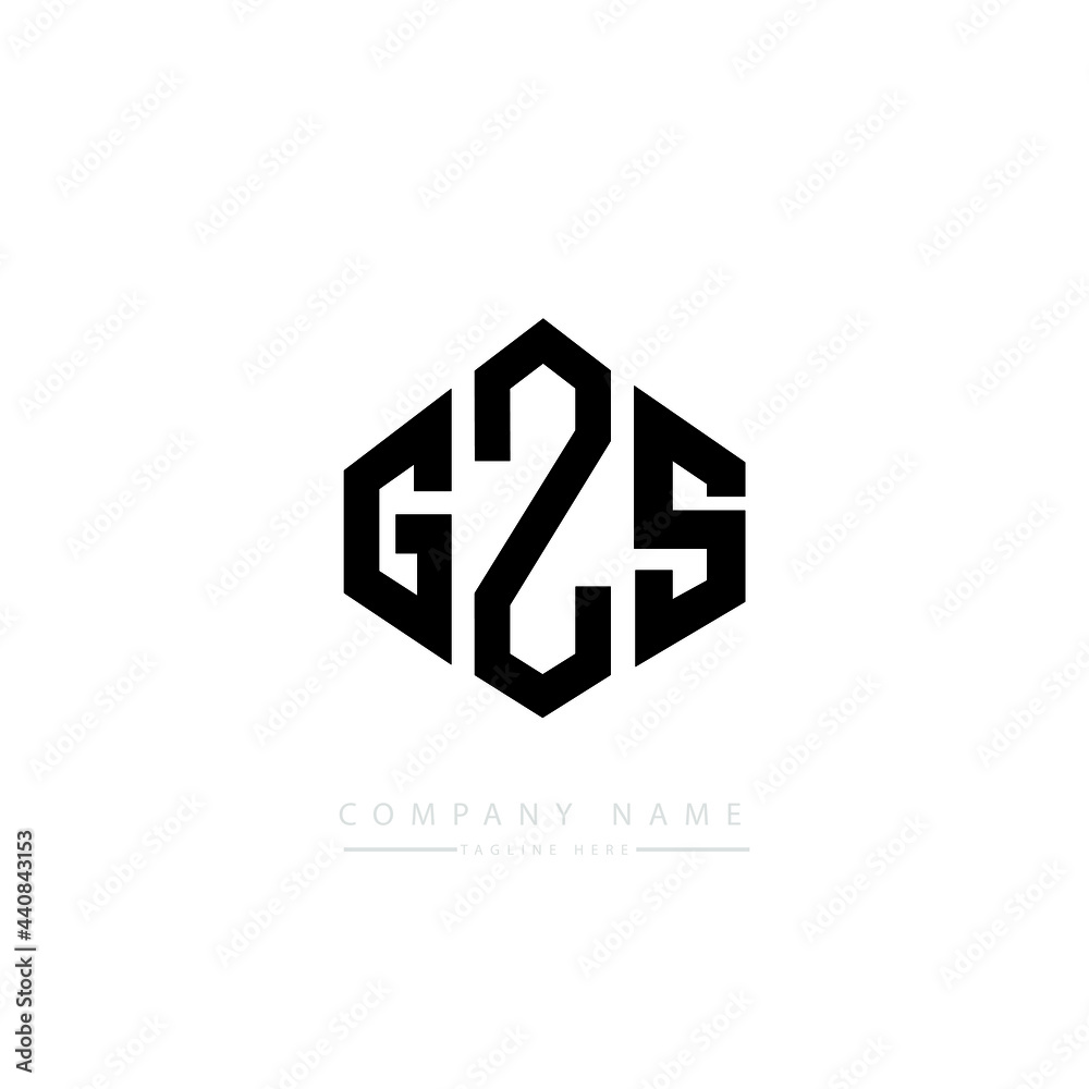 GZS letter logo design with polygon shape. GZS polygon logo monogram. GZS cube logo design. GZS hexagon vector logo template white and black colors. GZS monogram, GZS business and real estate logo. 