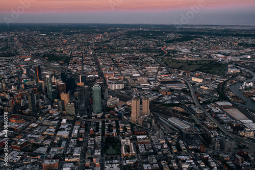 Photography An Aerial View of Long Island City Queens in New York City