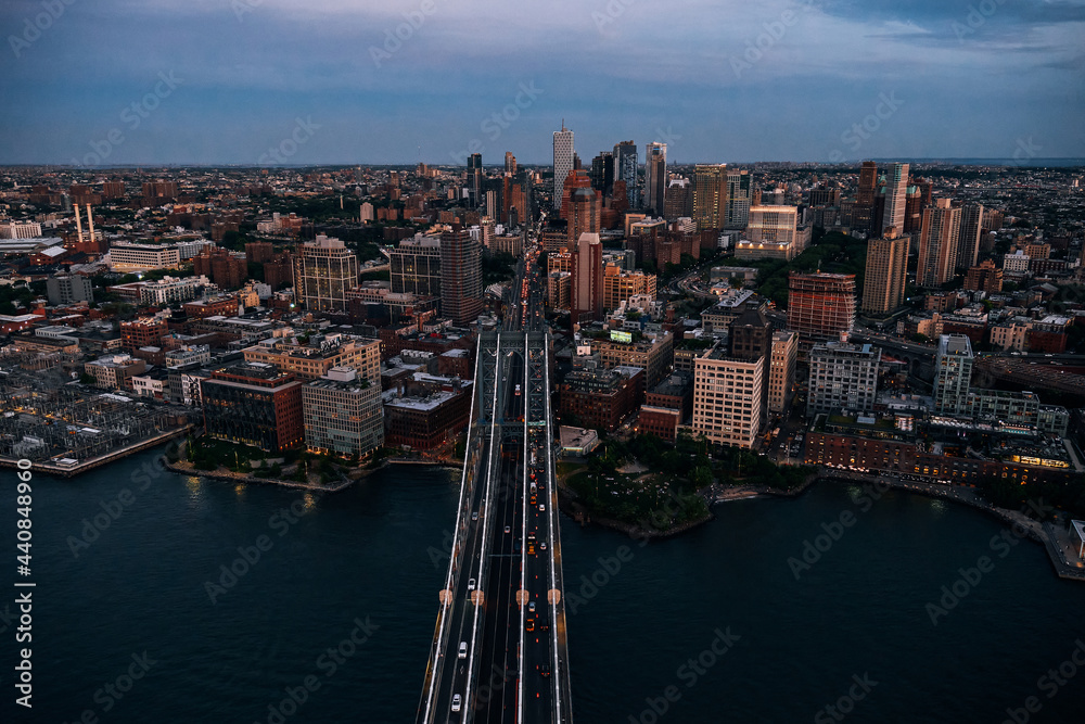 An Aerial View of DUMBO Brooklyn in New York City