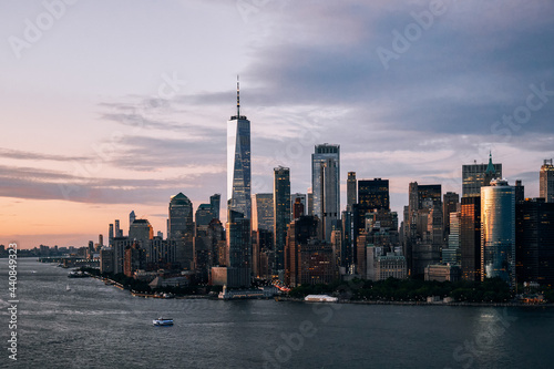 An Aerial View of Lower Manhattan in New York City
