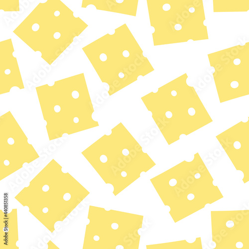seamless pattern with slices of cheese, healthy food