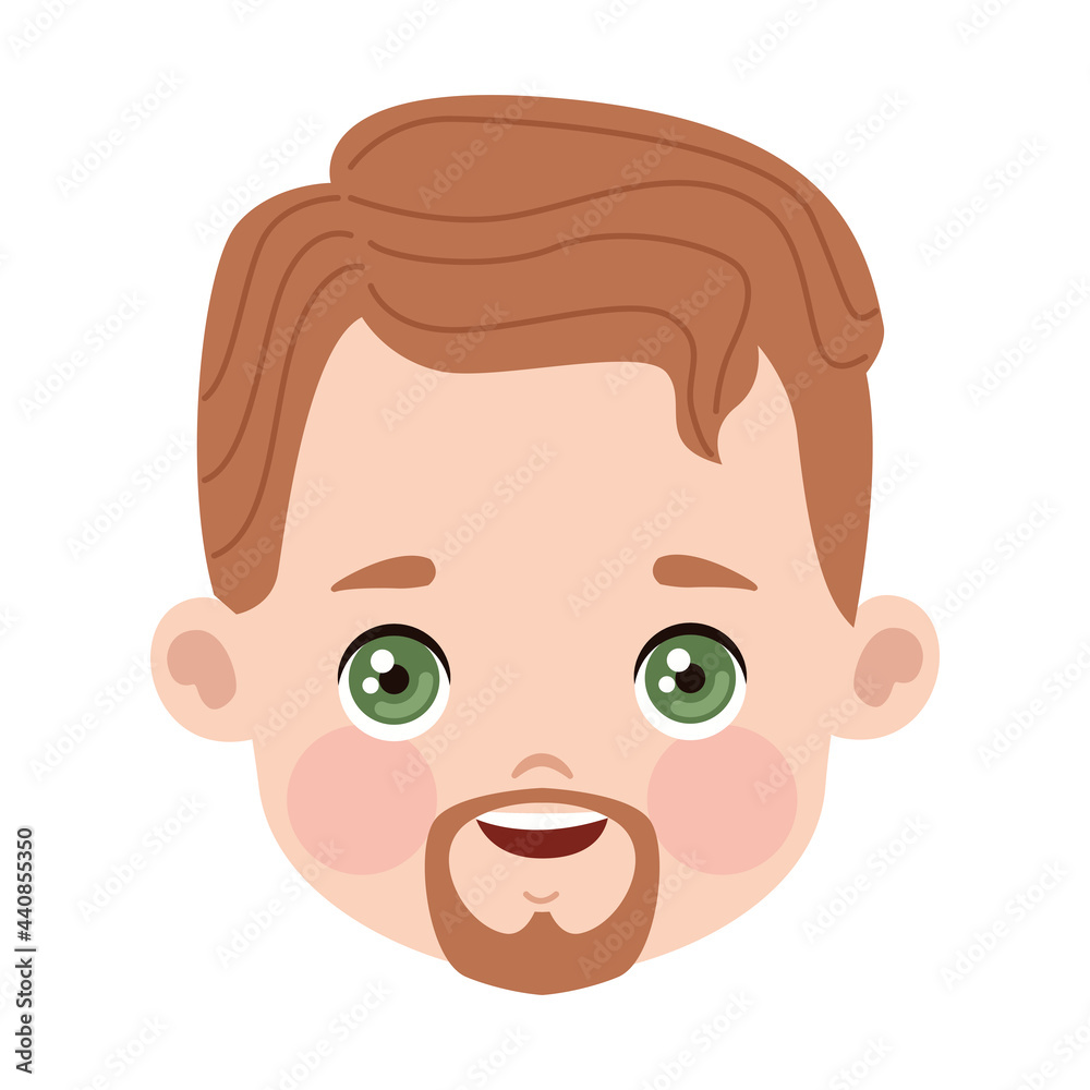 blond man head blond man head