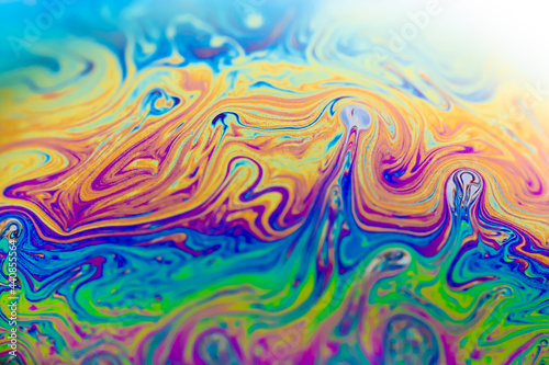 soap bubble colorful texture macro