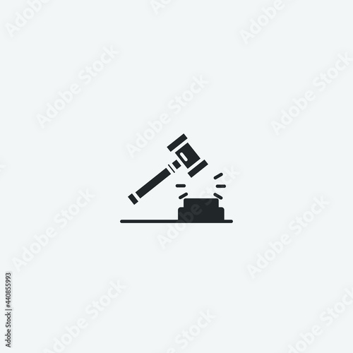 Law vector icon for web and design