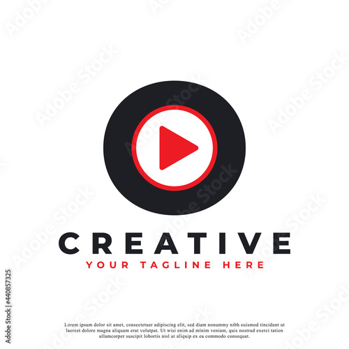 Free Download Creative Modern Play Letter O Icon. Music and Video Logo Element. Usable for Business and Technology Logos. - GFXLoad