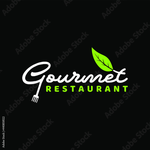 gourmet restaurant vector logo design