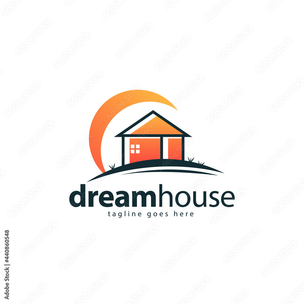 Dream house logo concept
