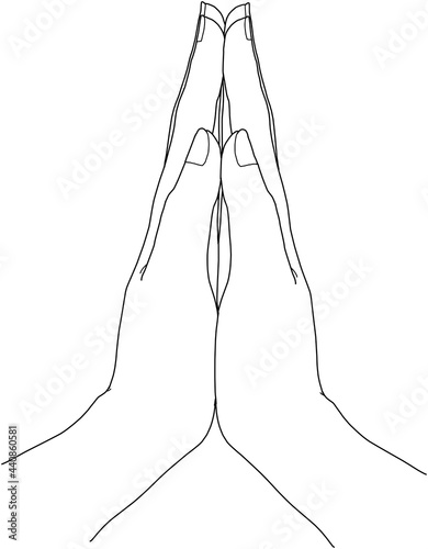 拝む手、祈る手（仏教）