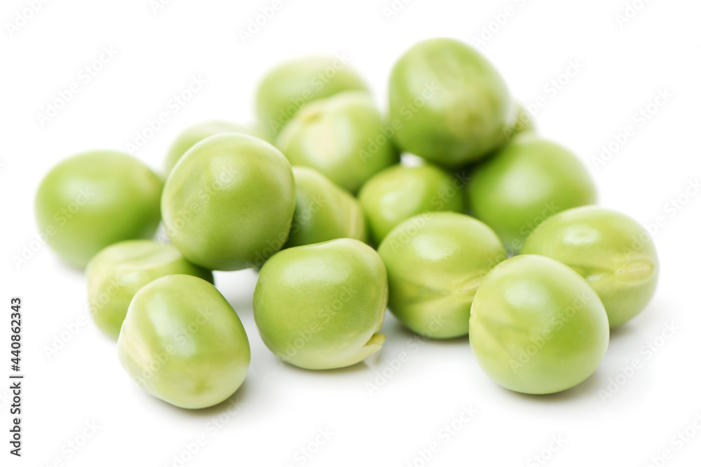 Fresh peas isolated on white background Fresh peas isolated on white background