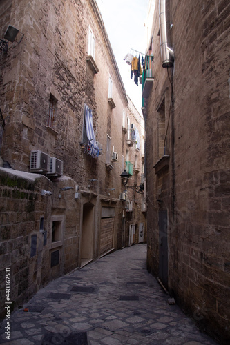 narrow street in the city